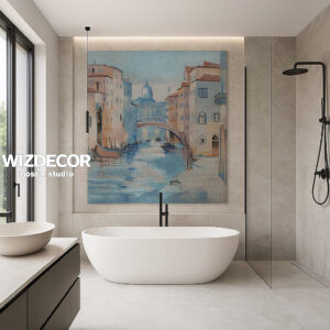 Art panel «Venice» made of mosaic glass